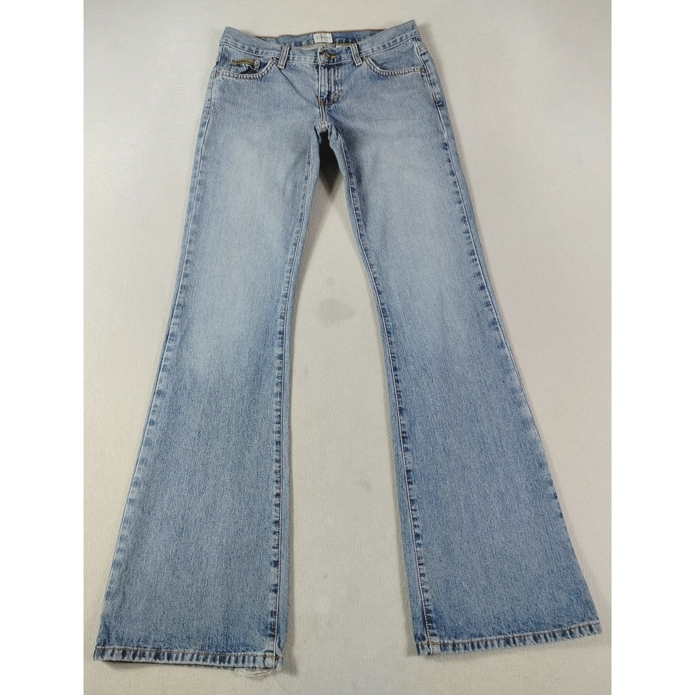 Vintage Calvin Klein Jeans Women's Juniors 3 Blue Low Rise Bootcut Distressed